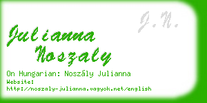 julianna noszaly business card