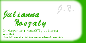 julianna noszaly business card